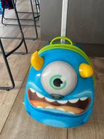 Leuke Kinder Reiskoffer met Monster Design en Wieltjes, Ophalen, Gebruikt, Hard kunststof, Minder dan 50 cm