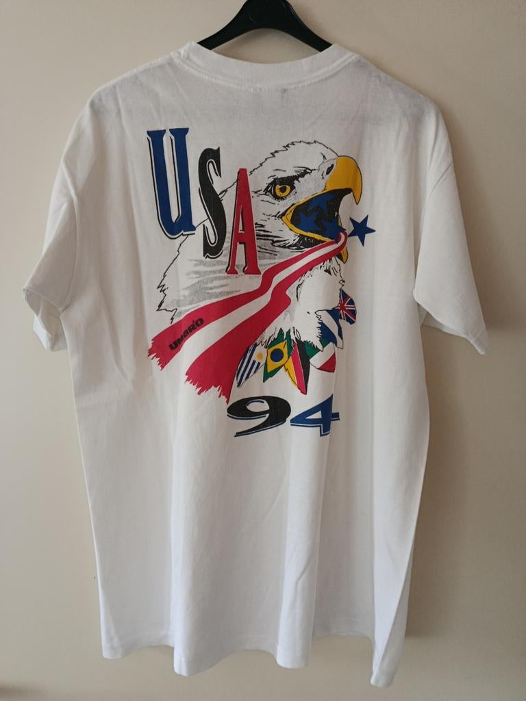 Umbro USA 1994 World Cup Eagle, Kleding | Heren, T-shirts, Zo goed als nieuw, Maat 52/54 (L), Wit, Ophalen