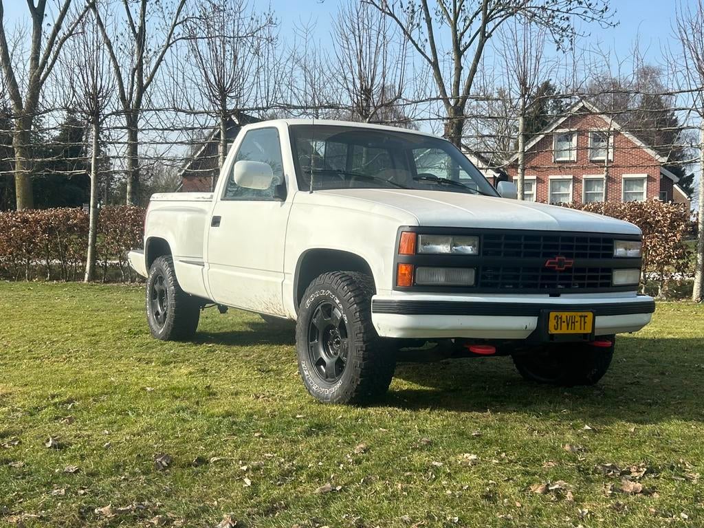 Chevrolet K1500, Auto's, Bestelauto's, Particulier, 4x4, ABS, Chevrolet, LPG, Automaat, Geïmporteerd, Wit, Grijs, Ophalen