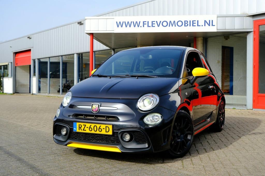 Fiat 500 1.4 T-Jet Abarth 595 Pista Monza|Beats Audio|Clima|, Auto's, Fiat, Voorwielaandrijving, Euro 6, Zwart, Bedrijf