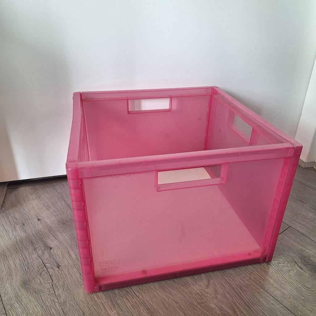 Vintage Ikea Mard opberg krat jaren '90 LP box, Minder dan 35 cm, Minder dan 50 cm, Ophalen of Verzenden, Minder dan 40 cm