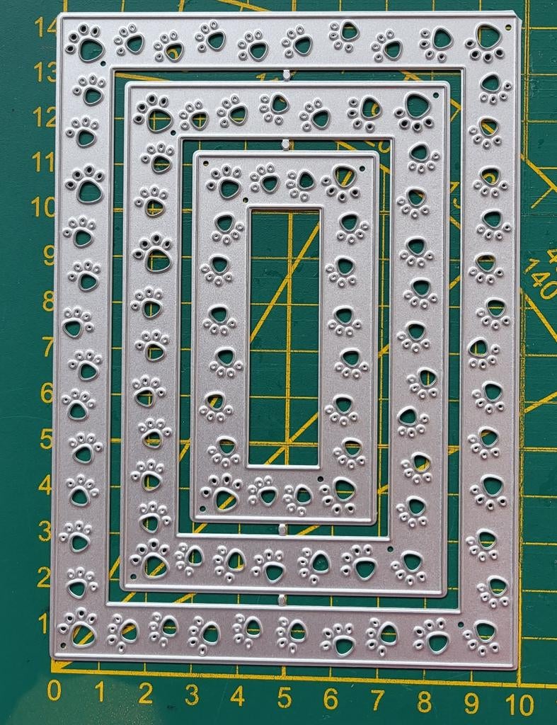 Snijmal frame hondenpootjes  3delig, Ophalen of Verzenden, Nieuw, Overige thema's, Pons of Mal