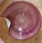 Glazen schaal paars-, lila-, goud-,  en bruinkleurig, Overige kleuren, Ophalen of Verzenden, Minder dan 50 cm, Glas