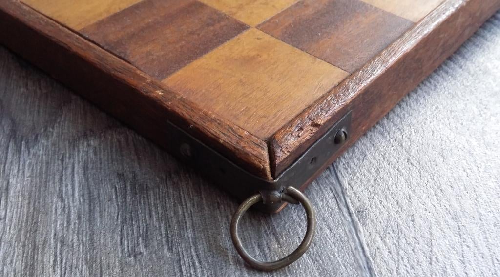 Omstreeks 1900 -1925 Bordspel Dambord Schaakbord Bord Spel, Ophalen of Verzenden