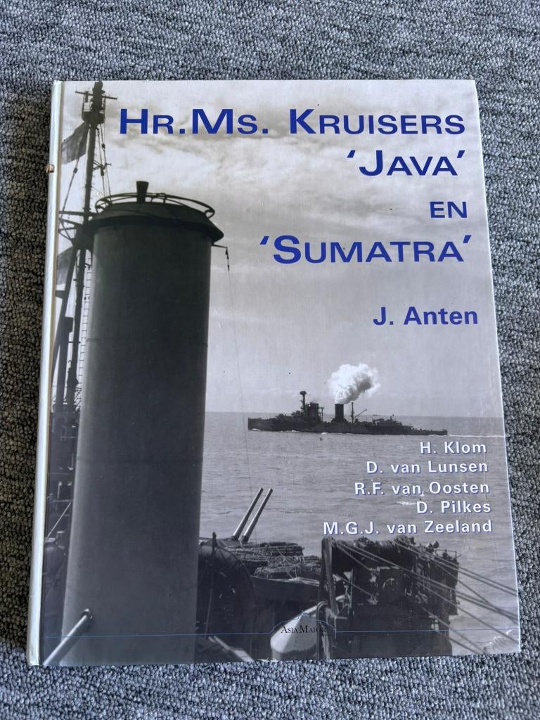 Hr.Ms. Kruisers 'Java' en 'Sumatra' - J. Anten (Asia Maior), 20e eeuw of later, Ophalen of Verzenden, Zo goed als nieuw, J. Anten
