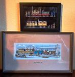 Spoor geborduurde afbeeldingen The Rocket en kaart De Arend, Ophalen of Verzenden, Huis en Inrichting