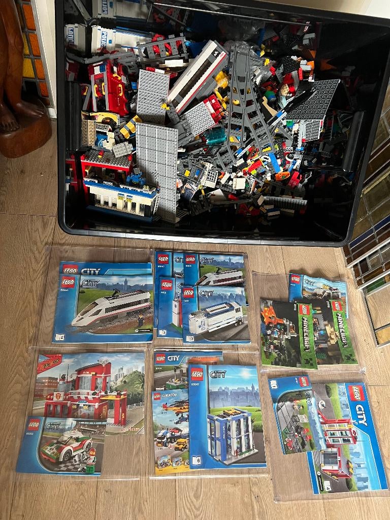 Krat met een groot en ongeordend LEGO-lot, Ophalen, Gebruikt, Meerdere sets, Lego