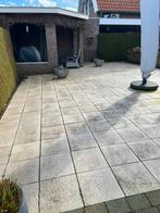 Gebruikte lichte terrastegels, Tuin en Terras, Gebruikt, Ophalen of Verzenden, 10 m² of meer, Beton