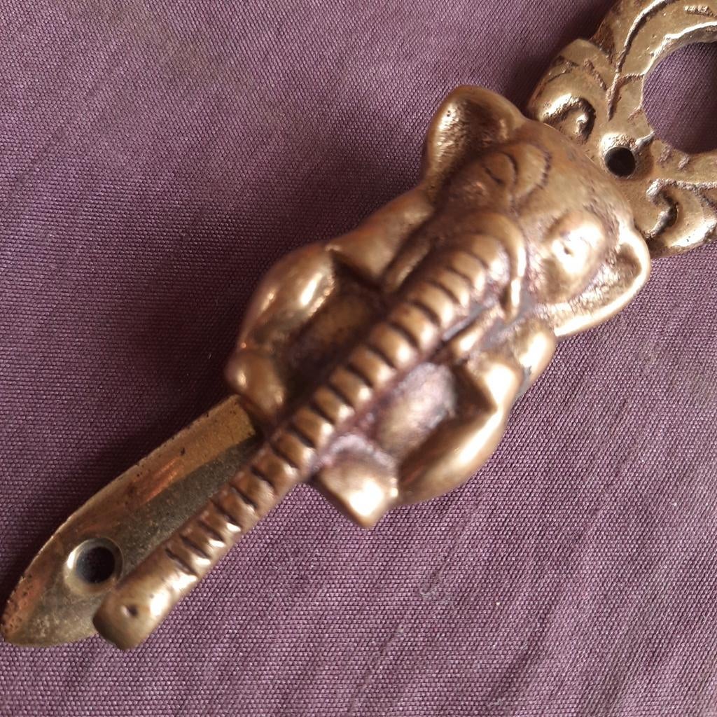 Deurklopper Olifant English Brass, Antiek en Kunst, Antiek | Koper en Brons, Verzenden
