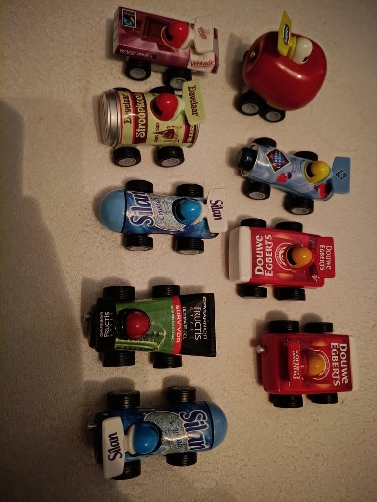 Race autootjes Vomar 9 stuks ( waarvan 2x dubbele), Albert Heijn, Ophalen of Verzenden