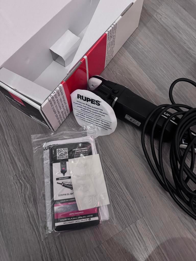 RUPES LHR15 Mark 3 Polijstmachine - Zo goed als nieuw, Ophalen of Verzenden, Zo goed als nieuw, Minder dan 700 watt, Overige typen