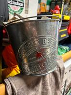 Zinken Heineken emmer ijsemmer fleskoeler, Ophalen, Zo goed als nieuw, Heineken
