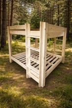 NIEUW 4-pers stapelbed 100% massief, ELKE MAAT optie montage, Verzenden, 180 cm, 200 cm, 180 tot 200 cm