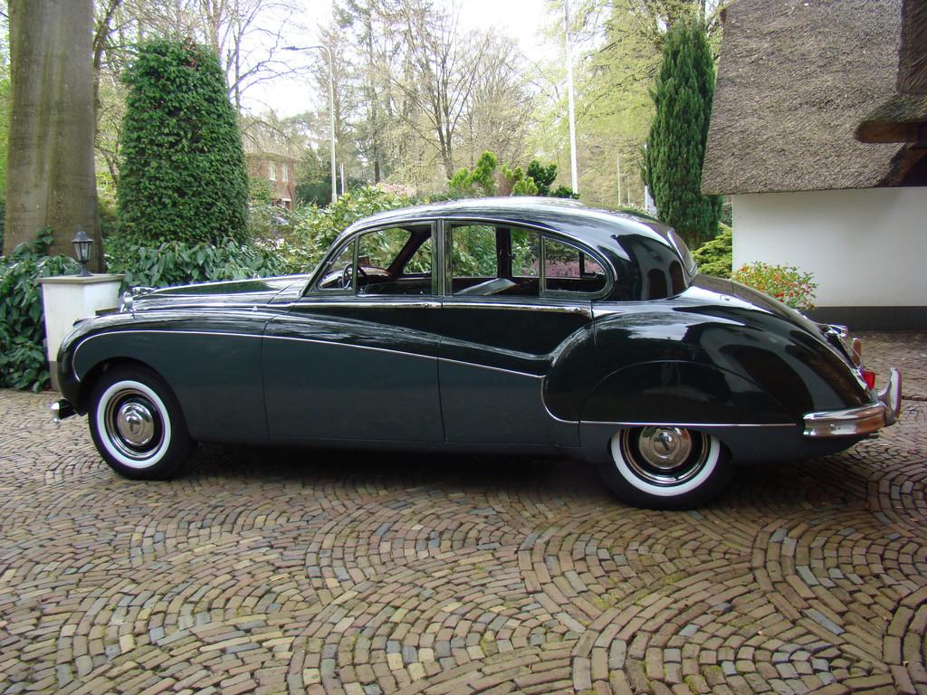 Jaguar MARK V111 Lees de tekst bij opmerkingen (bj 1958), Auto's, Overige carrosserieën, Leder, Groen, Open dak