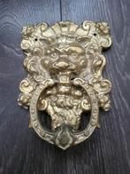 Antieke bronzen leeuwenkop deurklopper, Ophalen of Verzenden