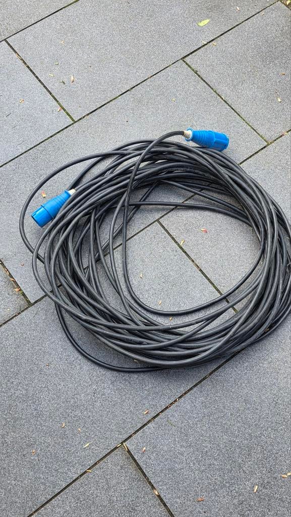Campingkabel 35 mtr caravan, camper, kabel zie adv, Ophalen, Zo goed als nieuw