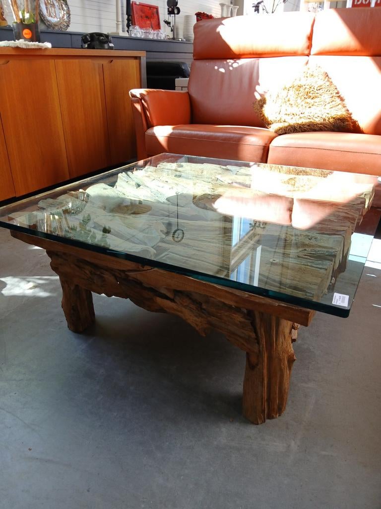 Unieke driftwood salontafel - Estafette Harlingen, Ophalen, Gebruikt, 50 tot 100 cm, 50 tot 100 cm