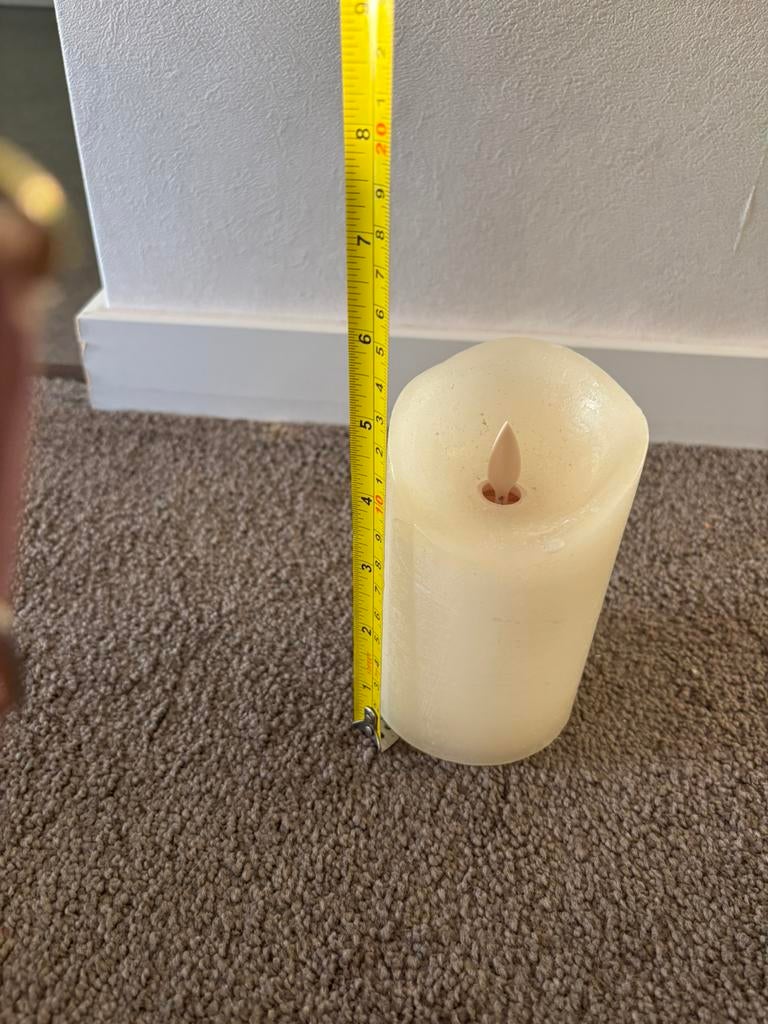 Kaars op batterij, Huis en Inrichting, Woonaccessoires | Kandelaars en Kaarsen, Ophalen of Verzenden, Zo goed als nieuw, Overige materialen