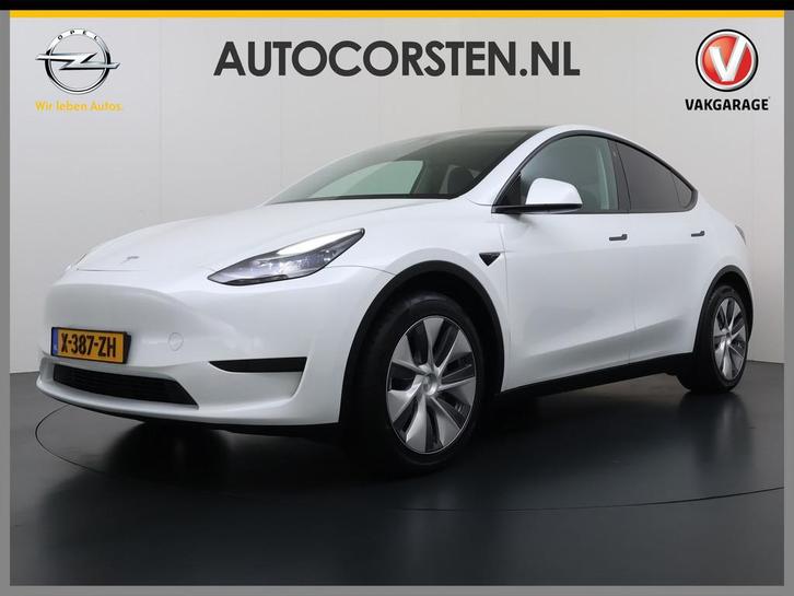 Tesla Model Y RWD 300pk SOH 95% Warmtepomp LFP-Accu Leer Lmv, Auto's, Tesla, Bedrijf, Te koop, Model Y, ABS, Achteruitrijcamera