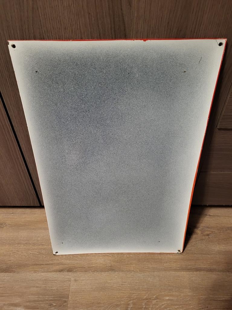 Mooi Echt zwaar Emaille Bord van Heineken uit de jaren 70, Verzenden, Gebruikt