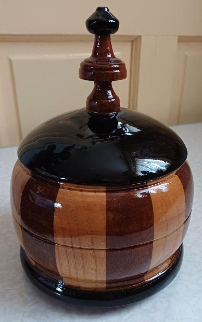 Willem III houten tabakspot, Antiek en Kunst, Curiosa en Brocante, Ophalen of Verzenden