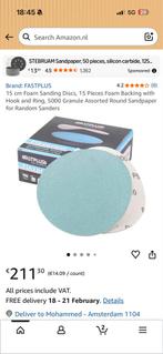 FASTPLUS 15 cm Schuurschijven voor Excentrische Schuurmachin, Ophalen of Verzenden, Zo goed als nieuw, Excentrische schuurmachine