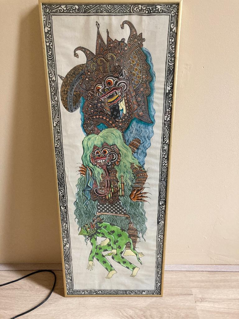 Indonesisch Schilderij uit Bali, Antiek en Kunst, Ophalen