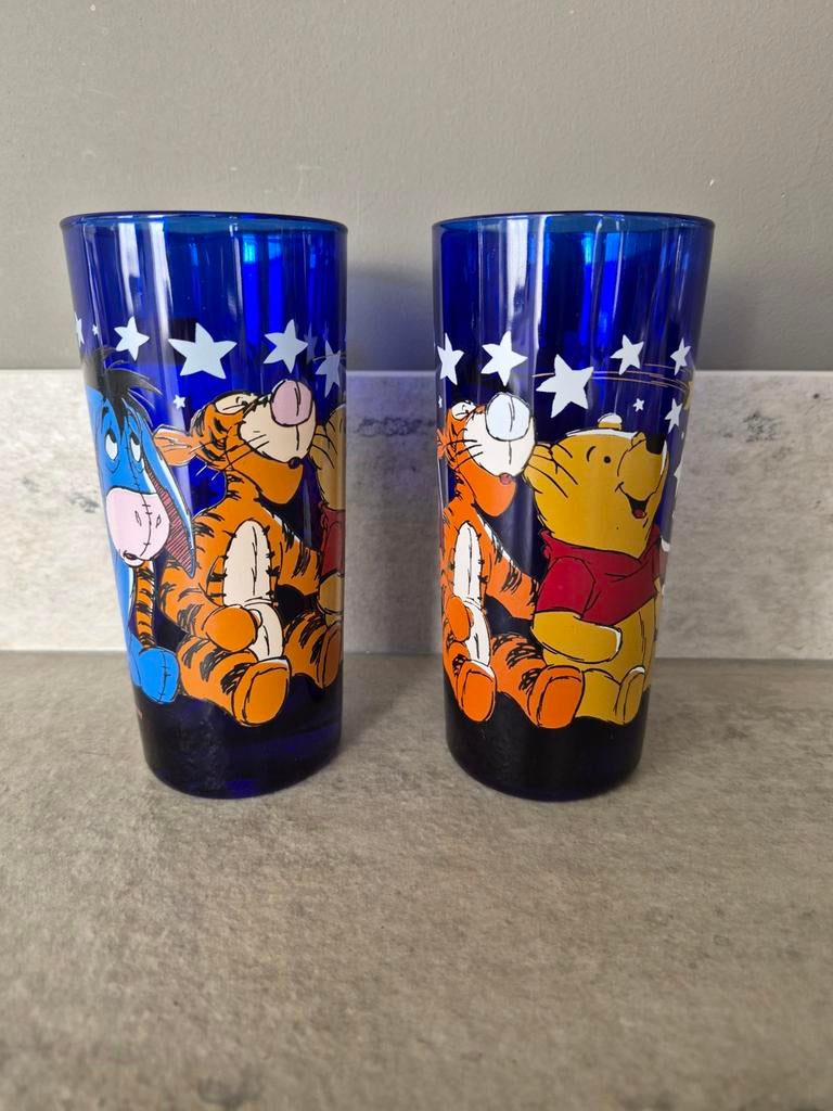 2 Disney Winnie de Poeh glazen, Nieuw, Ophalen of Verzenden, Overige merken, Glas