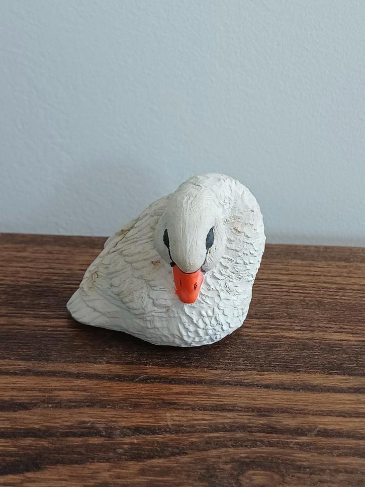 Beeldje zwaan, Verzamelen, Beelden en Beeldjes, Gebruikt, Dier, Ophalen of Verzenden