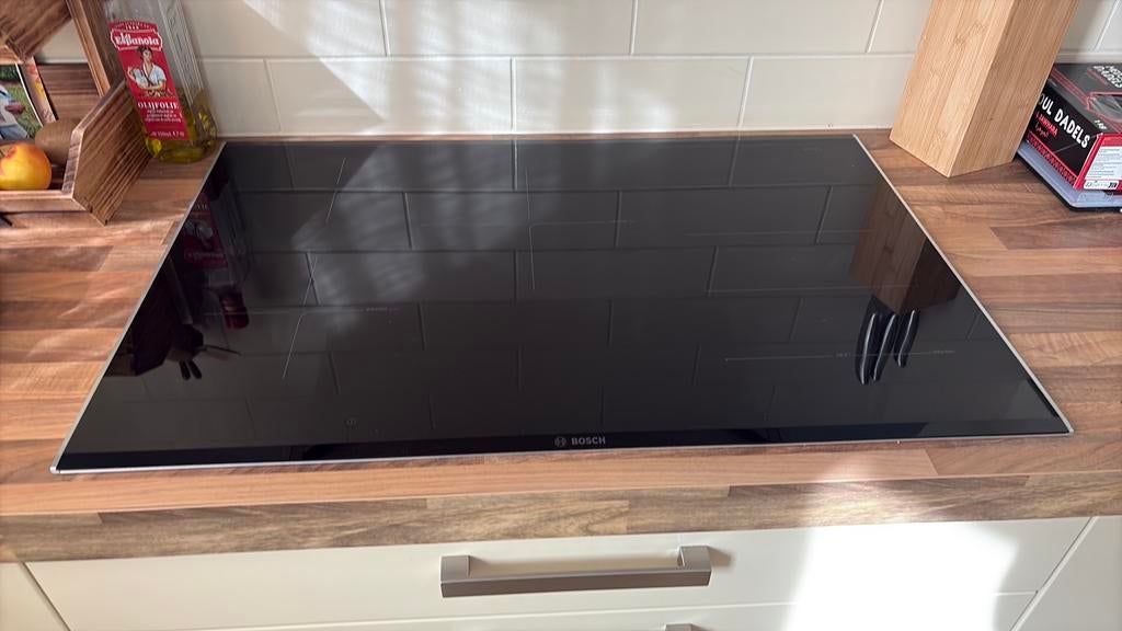 Inductie kookplaat Bosch 81,5x60, Witgoed en Apparatuur, Kookplaten, Zo goed als nieuw, Inbouw, Inductie, 4 kookzones