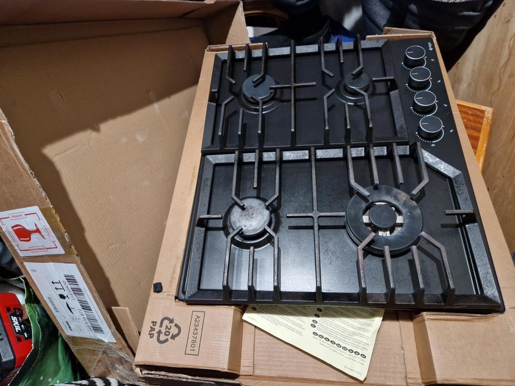 Te koop inbouw kookplaat gas., Witgoed en Apparatuur, Kookplaten, Zo goed als nieuw, Inbouw, Gas, 4 kookzones