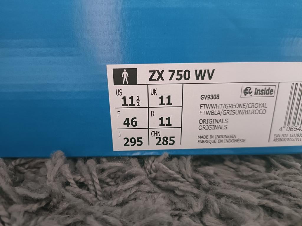 Adidas ZX 750 WV Wit - Nieuw in doos - Maat 46, Ophalen of Verzenden