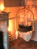 Bamboe hangstoel, Ophalen, Zo goed als nieuw, Bruin, Eén