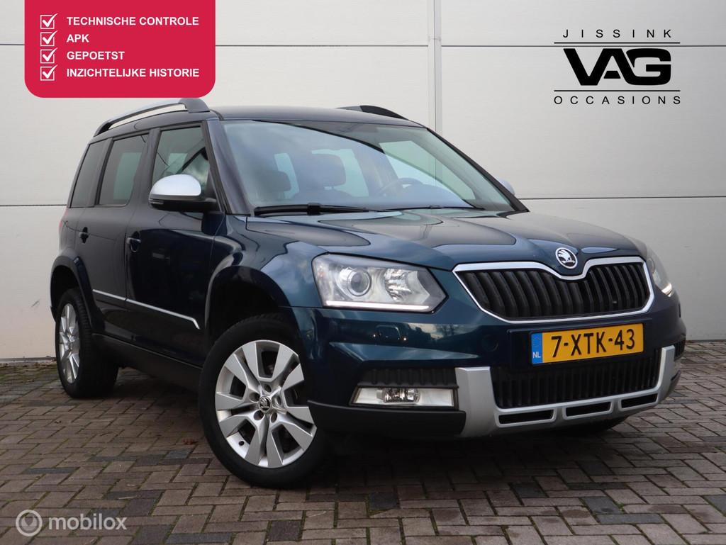 Skoda Yeti 1.2 TSI Trekhaak Xenon Alcantara Stoelverwarming, Voorwielaandrijving, Euro 5, Gebruikt, Beige