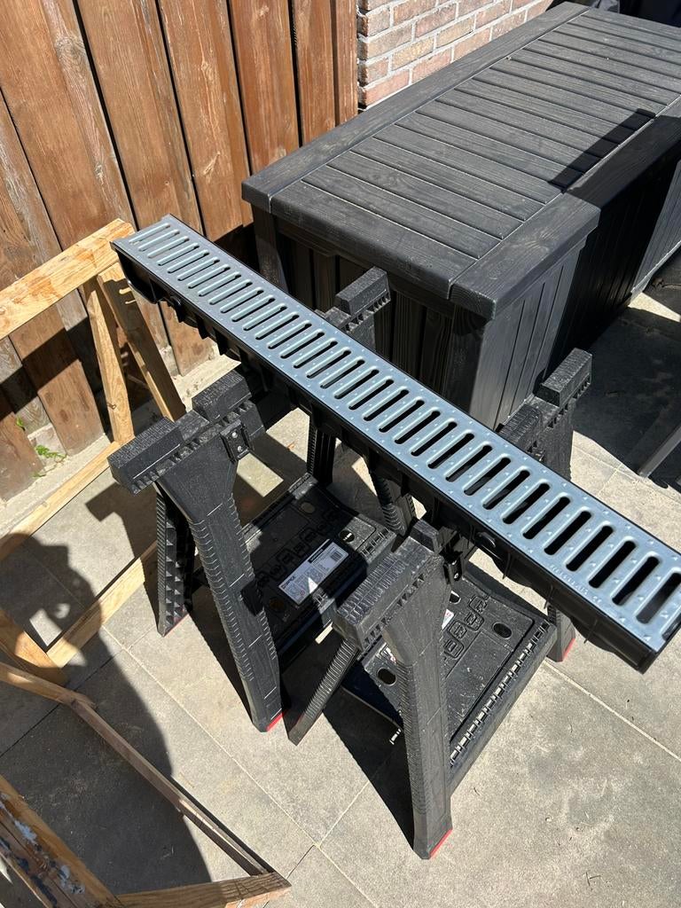 Hemelwater goot, Ophalen, Nieuw, Hout