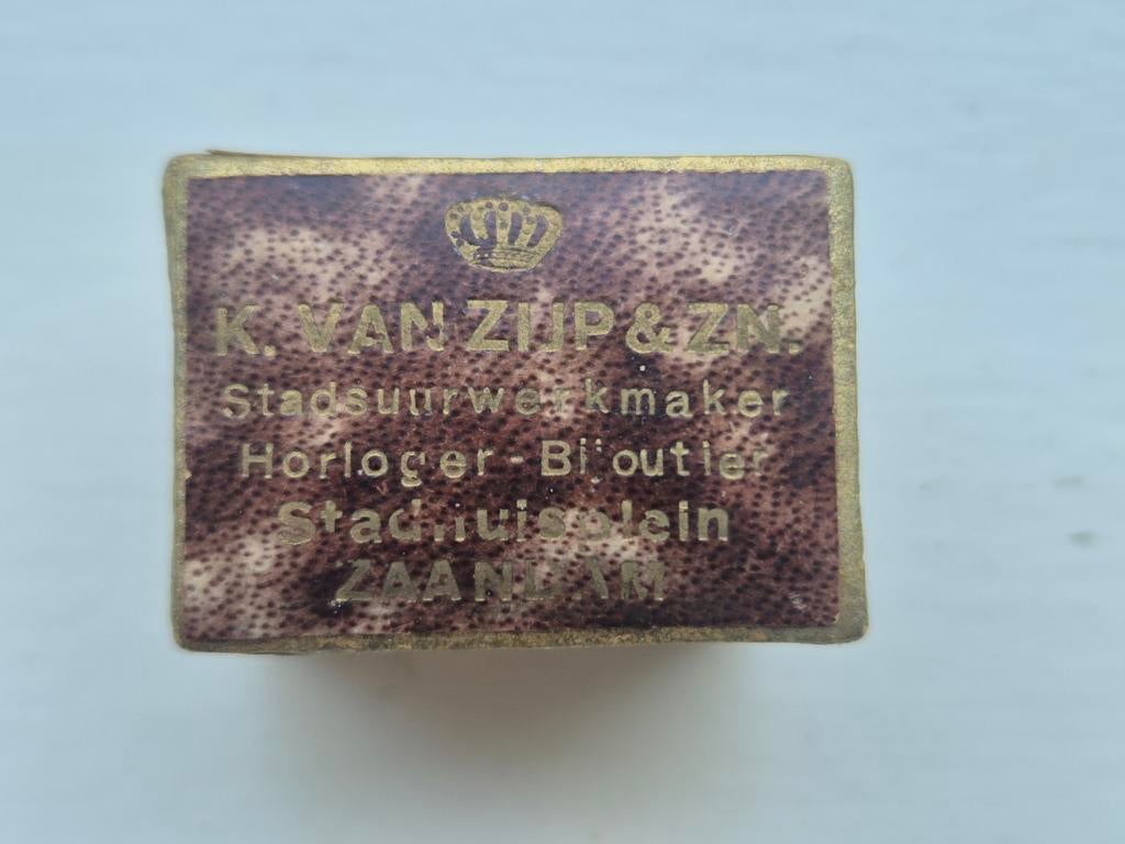 K.van Zijp Juwelier doosje Zaandam, Ophalen of Verzenden