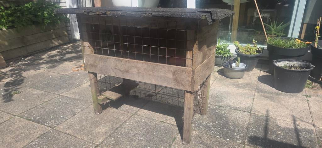 Gratis af te halen Konijnenhok, Dieren en Toebehoren, Ophalen of Verzenden, 110 cm of meer, Hok, 90 cm of meer