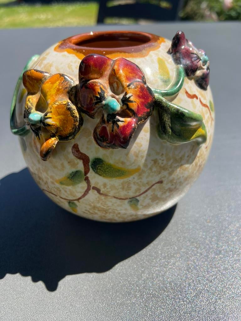 Zenith Gouda Vaas - Handbeschilderd., Antiek en Kunst, Ophalen of Verzenden