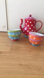 Oilily servies theepot en kommen, Huis en Inrichting, Keuken | Servies, Ophalen of Verzenden, Zo goed als nieuw, Kom(men), Overige stijlen