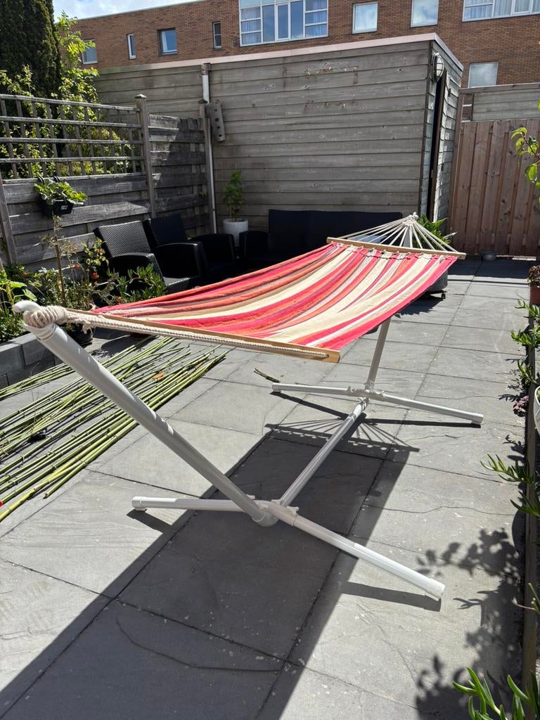 Hangmat met frame, Ophalen, Zo goed als nieuw