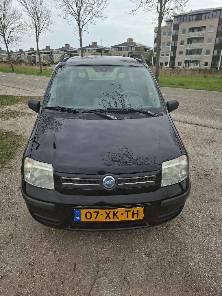Fiat Panda 1.2 44KW 60PK 2007 Zwart, Auto's, Fiat, Voorwielaandrijving, Zwart, Origineel Nederlands, Handgeschakeld