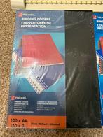 Rexel binding covers nieuw glanzend 100 x a4, Diversen, Schrijfwaren, Ophalen of Verzenden, Nieuw