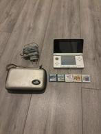 Nintendo 3DS + 5 games + oplader en hoesje, Spelcomputers en Games, Ophalen of Verzenden, Zo goed als nieuw, DS Lite