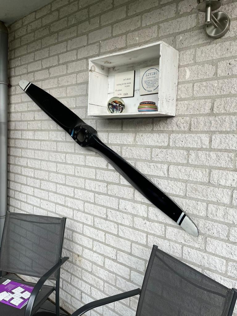 Echte Hoffmann vliegtuigpropeller – 180 cm – aviation decor, Verzamelen, Luchtvaart en Vliegtuigspotten, Ophalen, Gebruikt, Overige typen