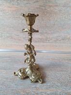 Koperen Kandelaar Met Engel 17 cm, Ophalen, Koper