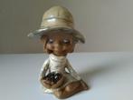 vintage beeldje meisje, jaren 70, Ophalen of Verzenden, Zo goed als nieuw, Mens