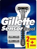Gillette Sensor Excel Scheersysteem + 3 mesjes, Nieuw, Ophalen of Verzenden