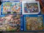 Disney Puzzels - 4 stuks - 1000 stukjes, Ophalen of Verzenden, 500 t/m 1500 stukjes, Zo goed als nieuw, Legpuzzel