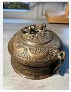 Antieke koperen Oosterse sieraden doos, Ophalen of Verzenden