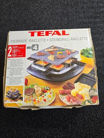Tefal Steengrill Raclette 4 weinig gebruikt beschikbaar voor biedingen